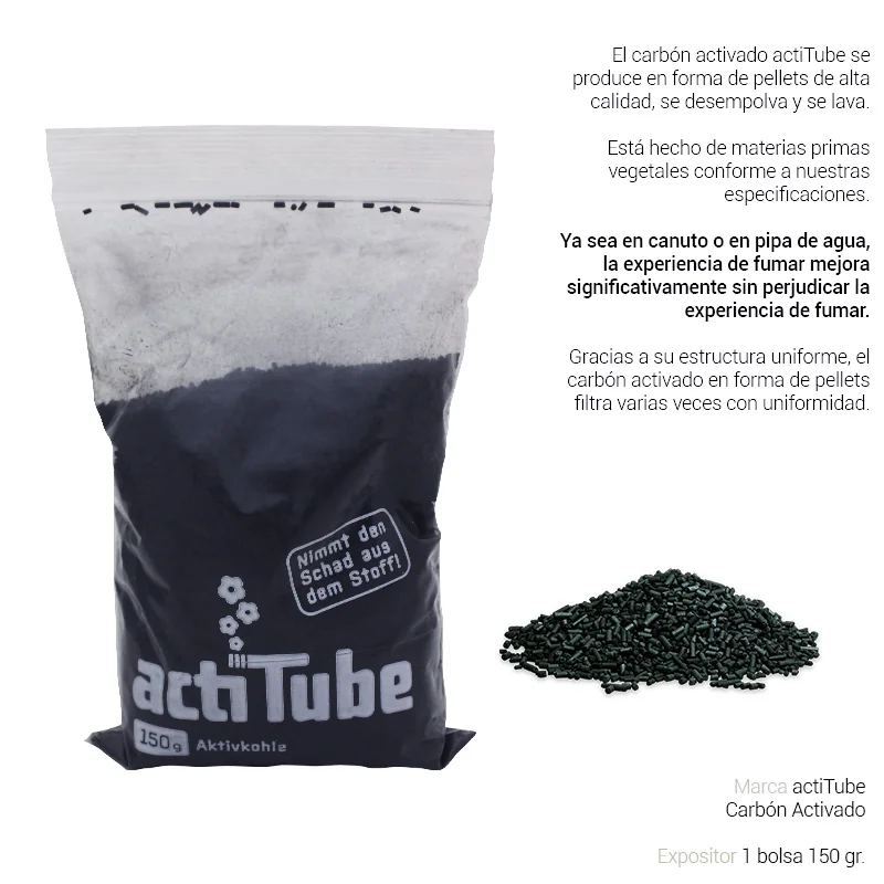ACTGEFB00001_main-20260207181837726-2445 ACTITUBE CARBON ACTIVO BOLSA 150 Gr. 1 Ud. - Imagen 1