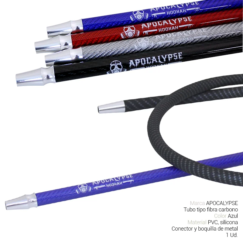 APOGESH00011_main-20260208033929498-1773 TUBO SHISHA APOCALYPSE TIPO FIBRA CARBONO + BOQUILLA AZUL 1 Ud. 411.085 - Imagen 1