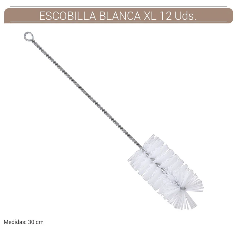 ATO10SH00001_main-20260208034111707-6843 ESCOBILLA SHISHA BLANCA XL 12 Uds. 01.23035 - Imagen 1