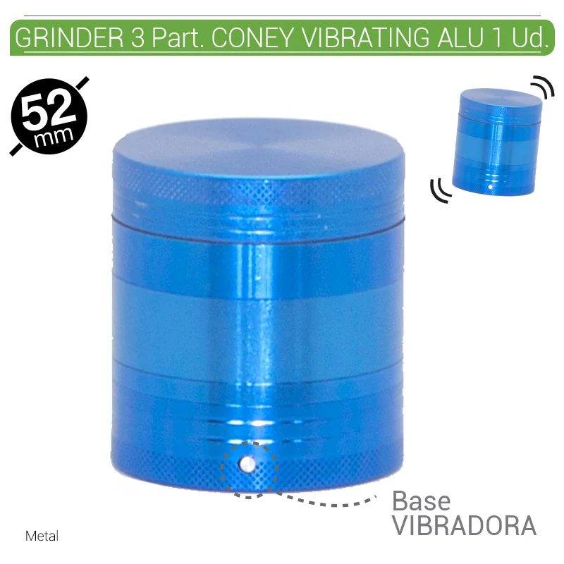 ATO30GR00001_main-20260207182837448-8485 GRINDER 3 Part. CONEY VIBRATING ALU AZUL 52 mm. 1 Ud. 02.12386 - Imagen 1