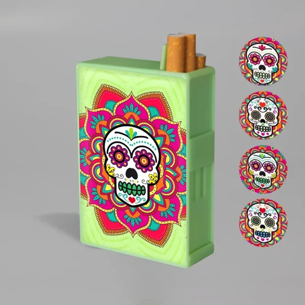 Pitillera Decorativa Calavera