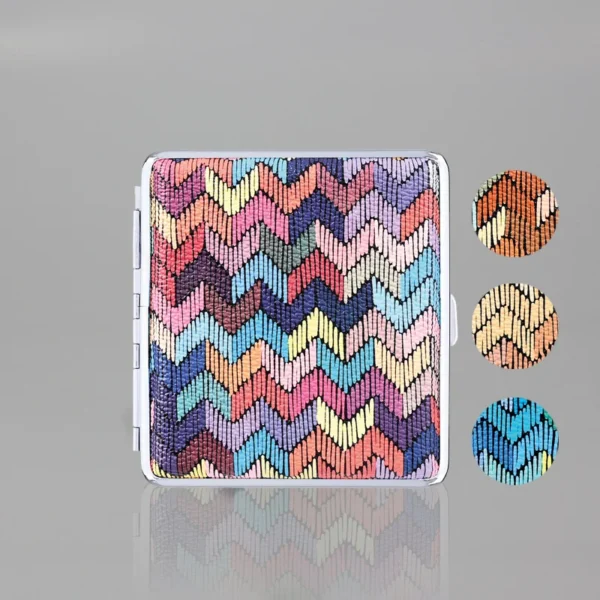 Pitillera de diseño colorido