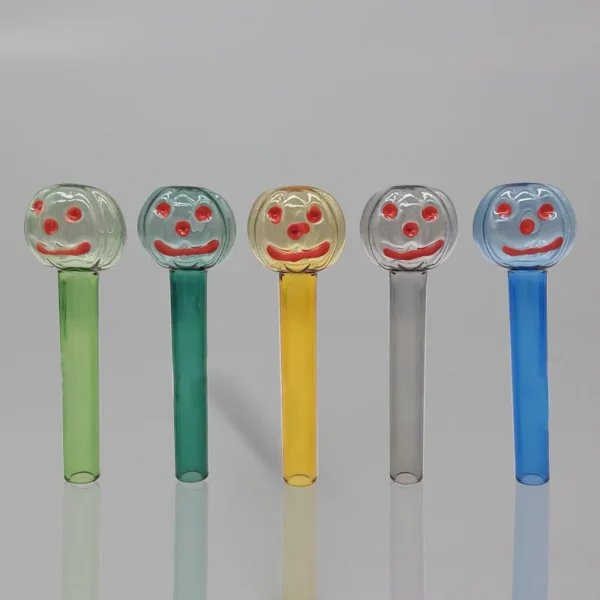 Pipas de Vidrio con Diseño de Calabaza