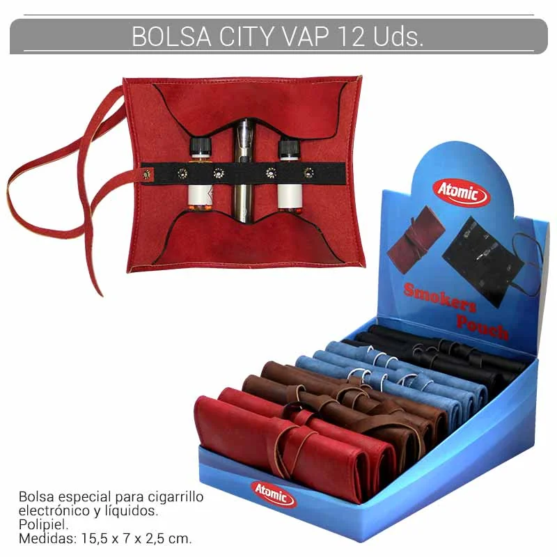 ATOGEOT00003_main-20260207190450270-4673 BOLSA ATOMIC CIGARRILLO ELEC. + CARGAS CITY VAP 12 Uds. 04.07500 - Imagen 1
