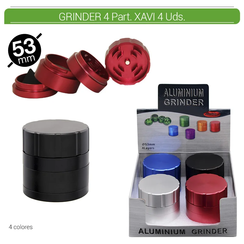 ATOGEOT00029_main-20260207190922778-5124 GRINDER 4 Part. ATOMIC XAVI ALU 53 mm. 4 Uds. 02.12482 - Imagen 1