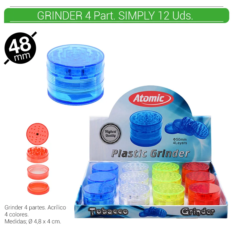ATOGEOT00034_main-20260207191017048-2287 GRINDER 4 Part. ATOMIC SIMPLY 50 mm. 12 Uds. 02.12523 - Imagen 1