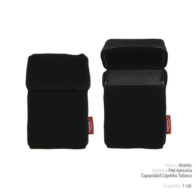 ATOGEPA00014_main-20260207191729387-3203 PITILLERA ATOMIC CAJETILLA PIEL GENUINA NEGRA 1 Ud. 04.51650 - Imagen 1