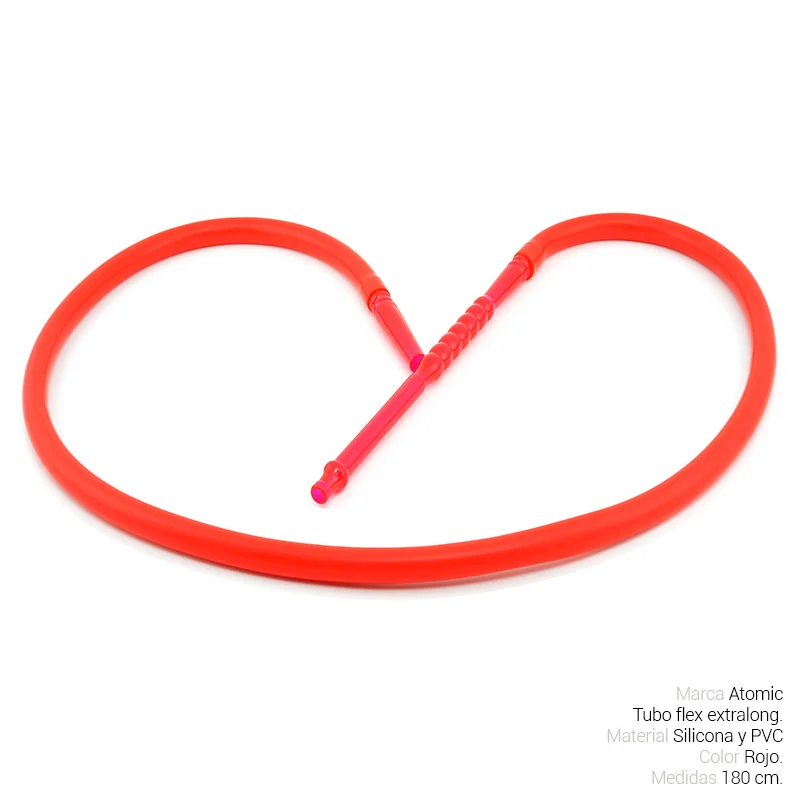 ATOGESH00009_main-20260208041852774-9513 TUBO SHISHA ATOMIC 1,8 mt. ROJO 1 Ud. 02.39965 - Imagen 1