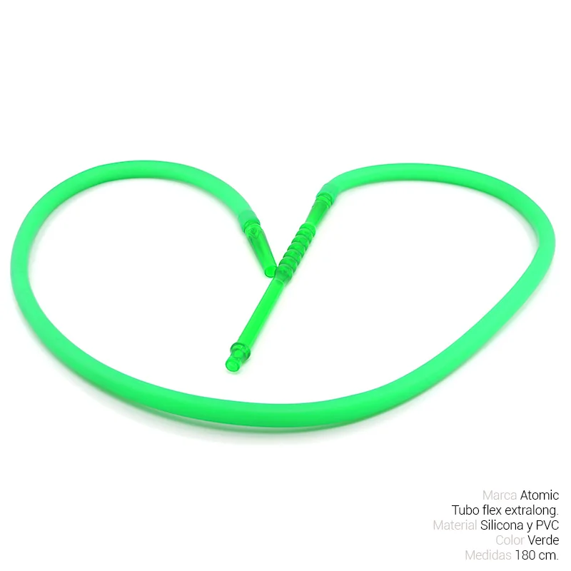 ATOGESH00010_main-20260208041905426-5138 TUBO SHISHA ATOMIC 1,8 mt. VERDE 1 Ud. 02.39968 - Imagen 1