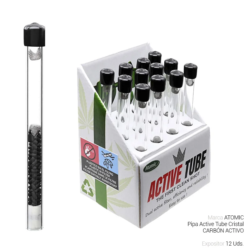 ATOGESH00036_main-20260208042327401-3989 PIPA ACTIVE TUBE CRISTAL TRANSPARENTE 12 Uds. 02.12840 - Imagen 1