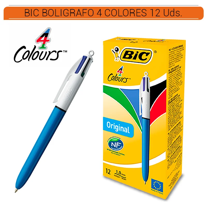 BIC00PA00001_main-20260207192005116-3052 BIC BOLIGRAFO 4 COLORES 12 Uds. - Imagen 1