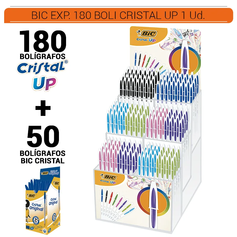 BICC0PA00001_main-20260207192153937-2296 BIC EXPOSITOR CRISTAL UP 180 BOLIS 1 Ud. - Imagen 1