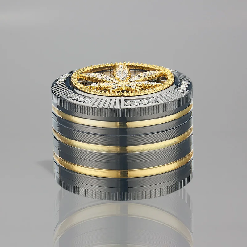 CHAC0GR00001_main-20260207192814571-5069 GRINDER 4 Part. CHAMP BLING BLING LEAF 50mm 1 Ud. 40506117 - Imagen 1