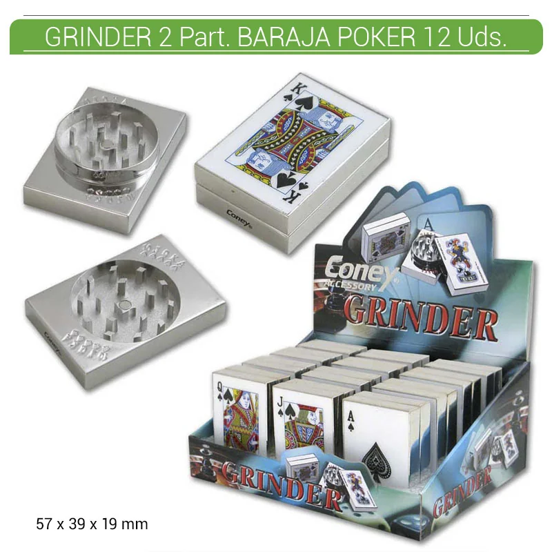 CONGEJM00001_main-20260207195929375-9206 GRINDER 2 Part. CONEY BARAJA POKER 12 Uds. 02.12323 - Imagen 1