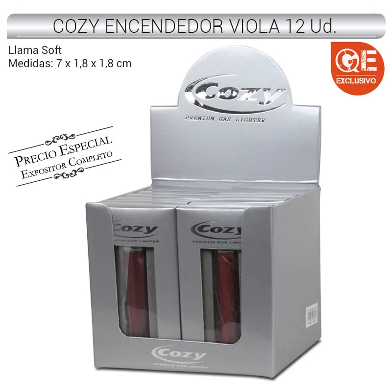 COZGEEN00009_main-20260207201255693-1995 COZY ENC. SOFT VIOLA ROJO 12 Ud. 24.09401 - Imagen 1