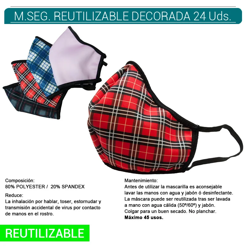 EPI70SA00001_main-20260207201847910-1896 MASCARILLA DE SEGURIDAD REUTILIZABLE DEC. 24 Uds. 755047 - Imagen 1