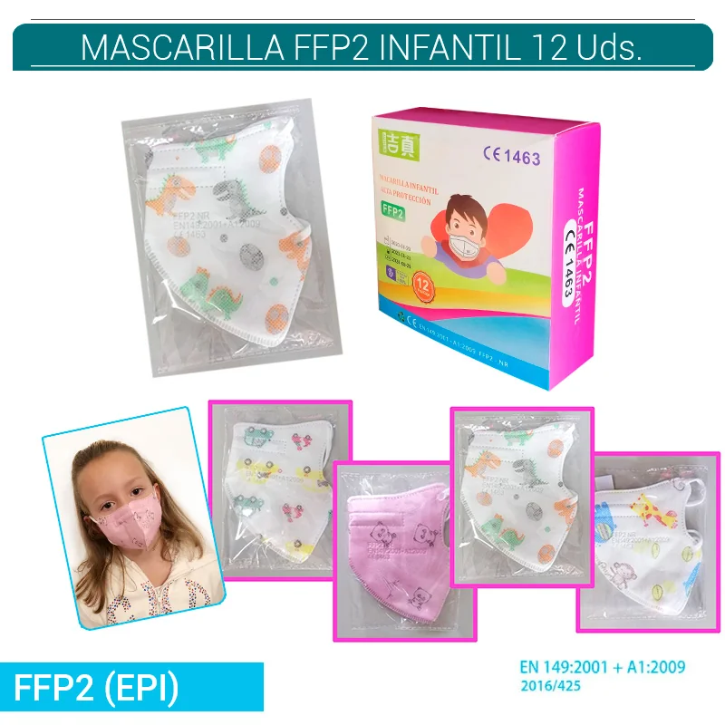 EPIB0SA00001_main-20260207201910021-8218 MASCARILLA ULTRAPROTECCION FPP2 DEC. NIÑOS 12 Uds. MAKIDFFP2 - Imagen 1