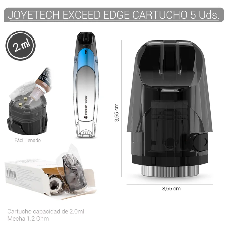 JOYGEVA00007_main-20260207203847264-4878 JOYETECH EXCEED EDGE CLAROMIZADOR 2ml 5 Uds. 99646224 - Imagen 1