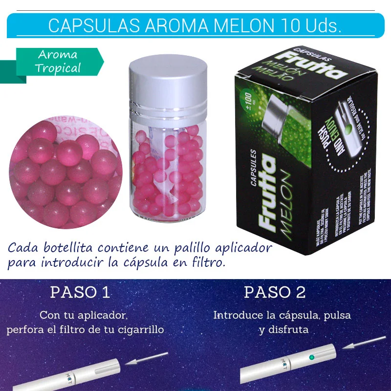 MCT20CA00001_main-20260207211341288-8308 FRUTTA CAPSULAS PACK 100 AROMA MELON 10 Uds. MCT22 - Imagen 1