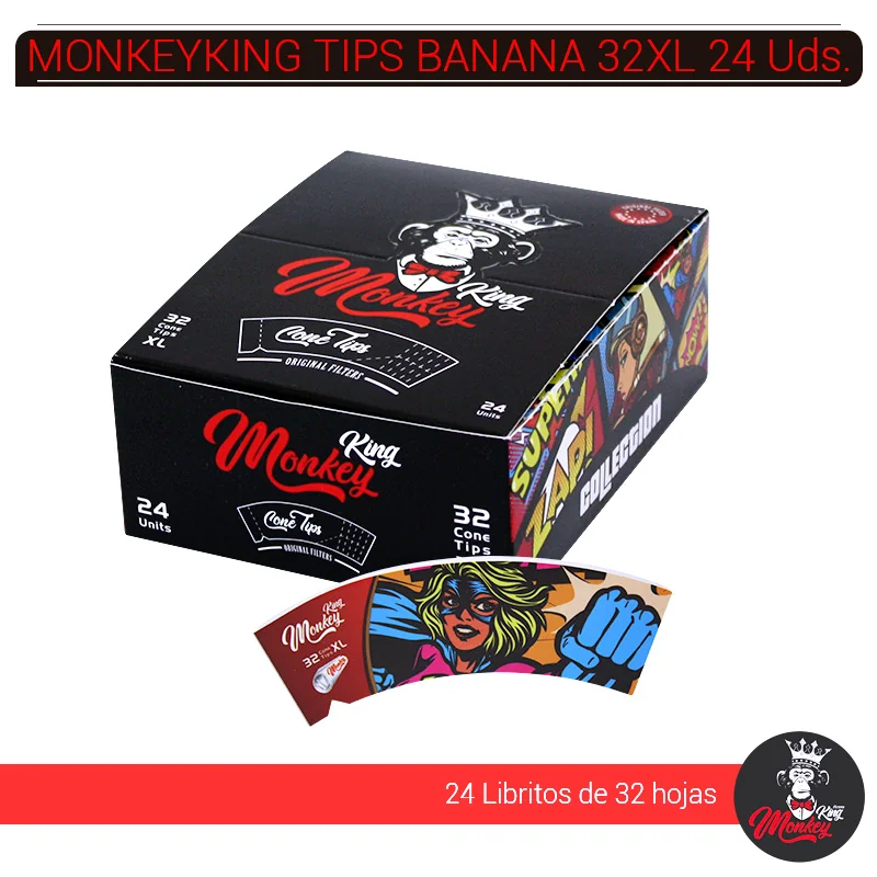 MONGEFB00002_main-20260207211515839-1874 MONKEYKING FILTROS CARTON BANANA 32 XL COLLECTION 24 Uds. MBC32 - Imagen 1