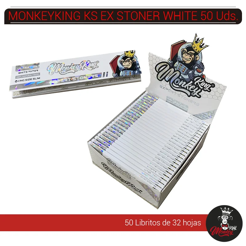 MONGEPD00005_main-20260207211651283-5778 MONKEYKING KS EXPERT STONER WHITE 50 Uds. MBKSES - Imagen 1