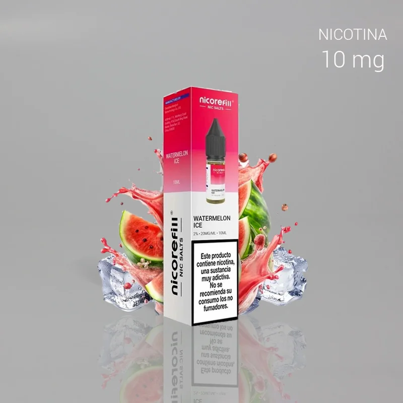 NICGEVA00004_main-20260207212312991-9620 NICOREFILL SALTS WATERMELON ICE 10mg 10ml 1Ud. - Imagen 1