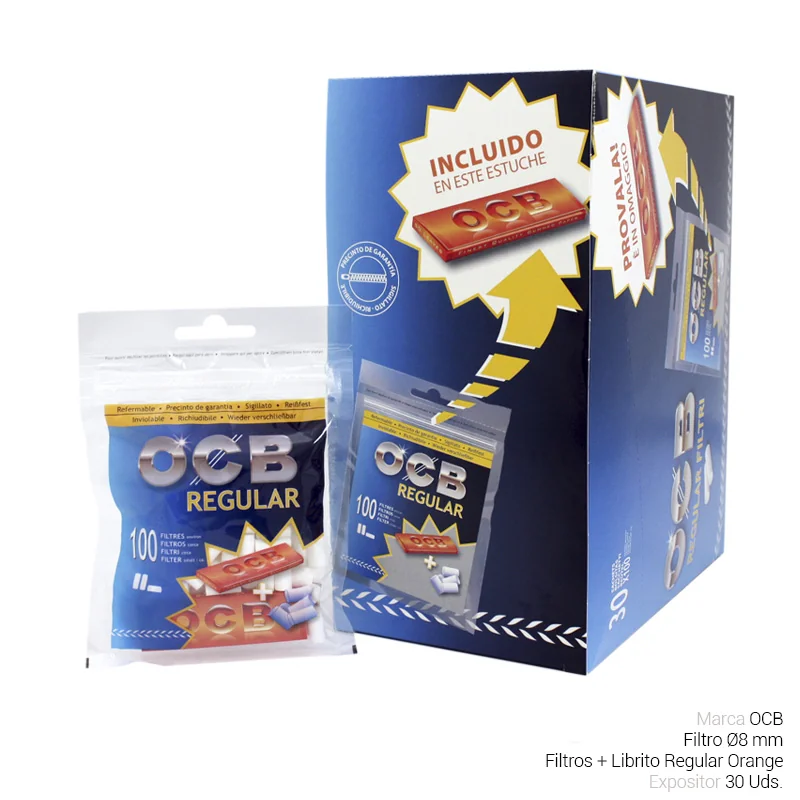 OCBGEPA00012_main-20260208050242221-8551 OCB FILTROS REGULAR + LIBRITO ORANGE 30 Uds. - Imagen 1