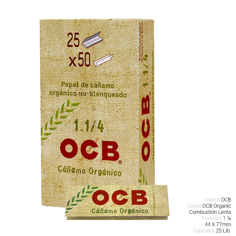 OCBGEPA00024_main-20260208050513559-7352 OCB 1 1/4 ORGANIC 25 Lib. - Imagen 1