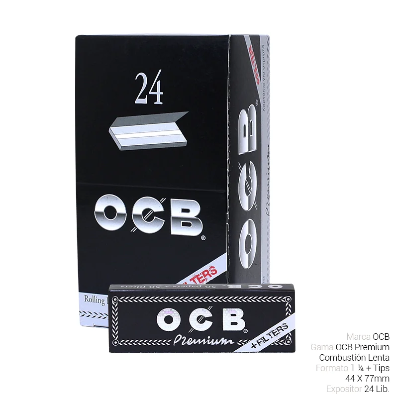 OCBGEPA00025_main-20260208050526112-7320 OCB 1 1/4 PREMIUM + TIPS 24 Lib. - Imagen 1