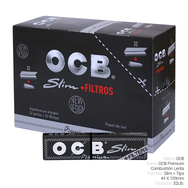 OCBGEPA00031_main-20260208050640512-6839 OCB SLIM PREMIUM + TIPS 32 Lib. - Imagen 1