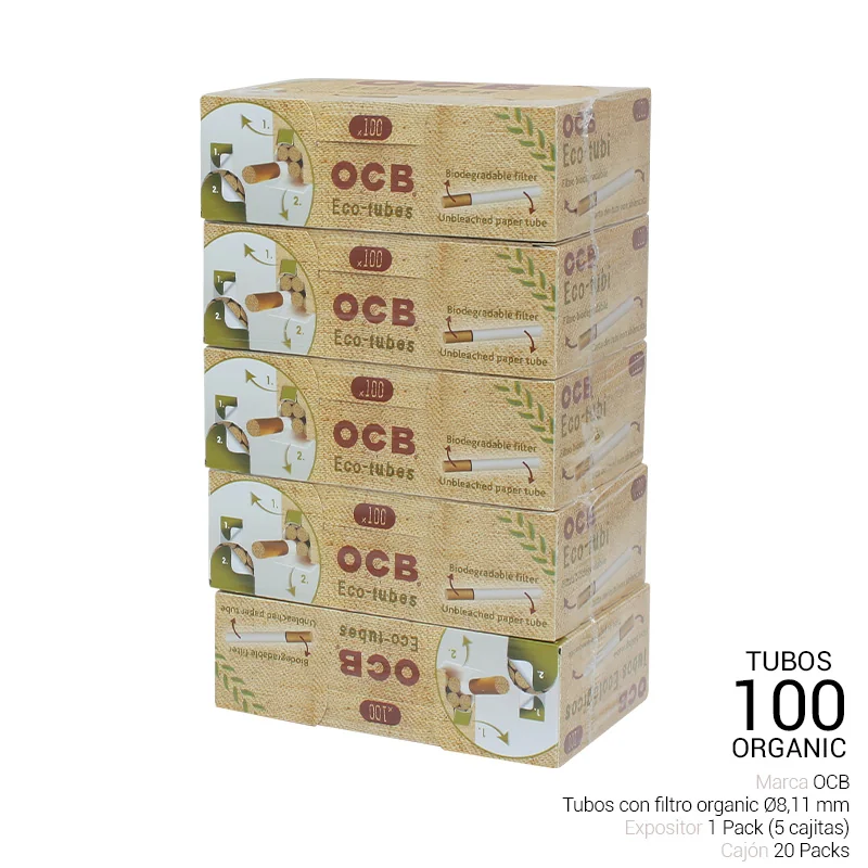 OCBGETU00003_main-20260208051254700-5304 OCB TUBES 100 ORGANIC 5 Uds. - Imagen 1