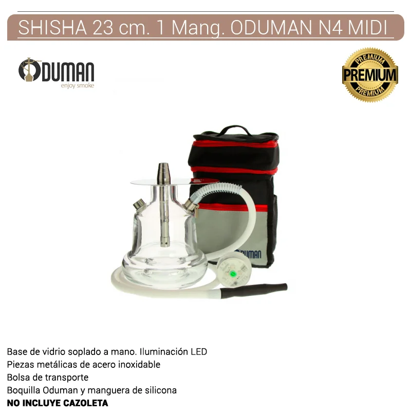ODUGESH00011_main-20260208051617989-3241 SHISHA 23,0 cm. 1 Mang. ODUMAN MIDI N4M-C LED 1 Ud. - Imagen 1