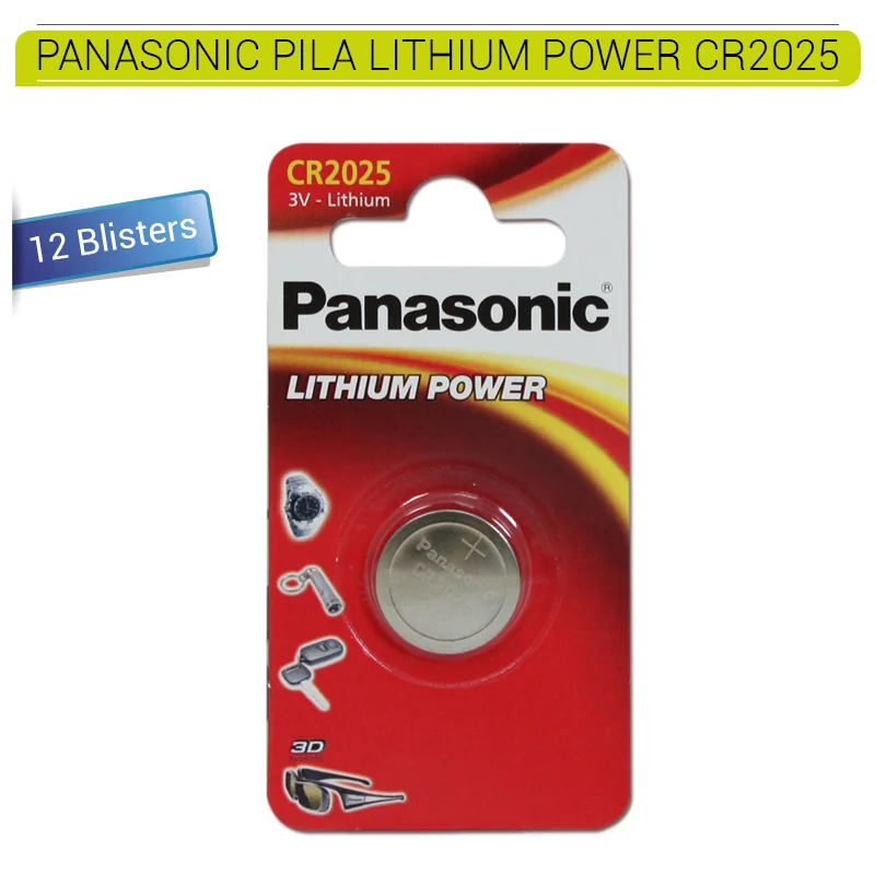PANGEPB00012_main-20260207213937585-8064 PANASONIC PILA LITHIUM POWER CR2025 12 Blisters - Imagen 1
