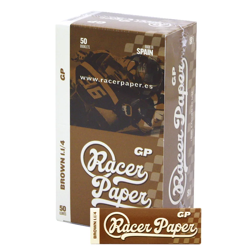 RACGEPA00007_main-20260208052708354-5267 RACER PAPER 1 1/4 BROWN GP 50 Lib. - Imagen 1