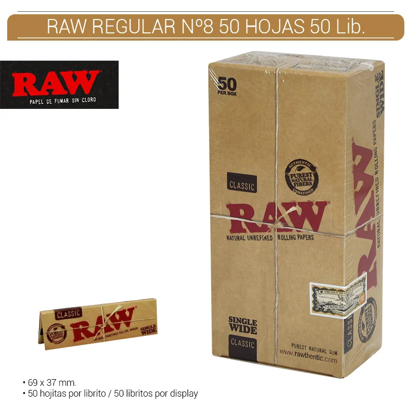 RAWGEPA00006_main-20260208052929306-7650 RAW REGULAR Nº8 50 Hojas 50 Lib. - Imagen 1
