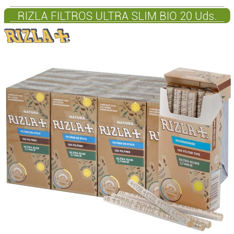 RIZGEPA00001_main-20260208053305942-6997 RIZLA FILTROS ULTRA SLIM POP&TIPS BIO 5,7 mm 20 Uds. - Imagen 1