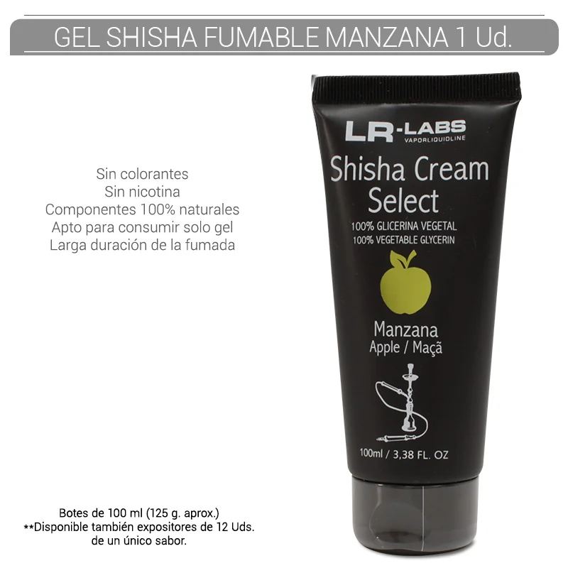 RLLGESH00001_main-20260208053410359-8485 LRL-LABS GEL FUMABLE SHISHA MANZANA 100 ml. 1 Ud. 6010286 - Imagen 1