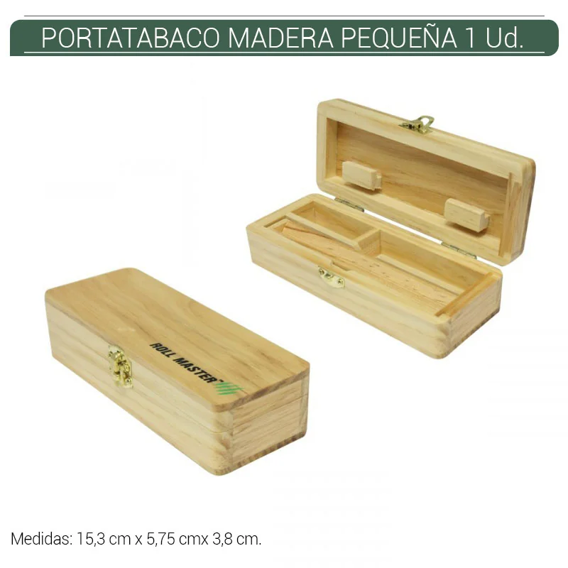 ROLGEHO00001_main-20260207214242786-4940 CAJA PORTATABACO MADERA ROLL MASTER PEQUEÑA 1 Ud. 15380 - Imagen 1