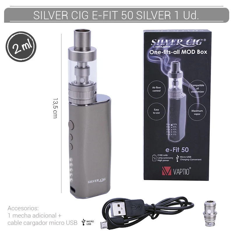 SILGEVA00001_main-20260207214323035-8543 SILVER CIG E-FIT 50 SILVER 1 Ud. 40678645 - Imagen 1