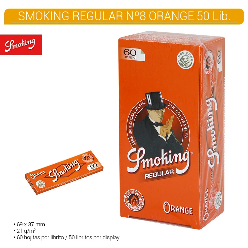 SMOGEPA00013_main-20260208054213688-7963 SMOKING REGULAR Nº 8 ORANGE 50 Lib. - Imagen 1