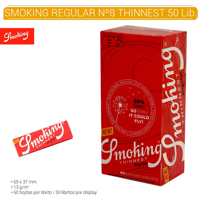 SMOGEPA00016_main-20260208054251513-5748 SMOKING REGULAR Nº8 THINNEST 50 Lib. - Imagen 1