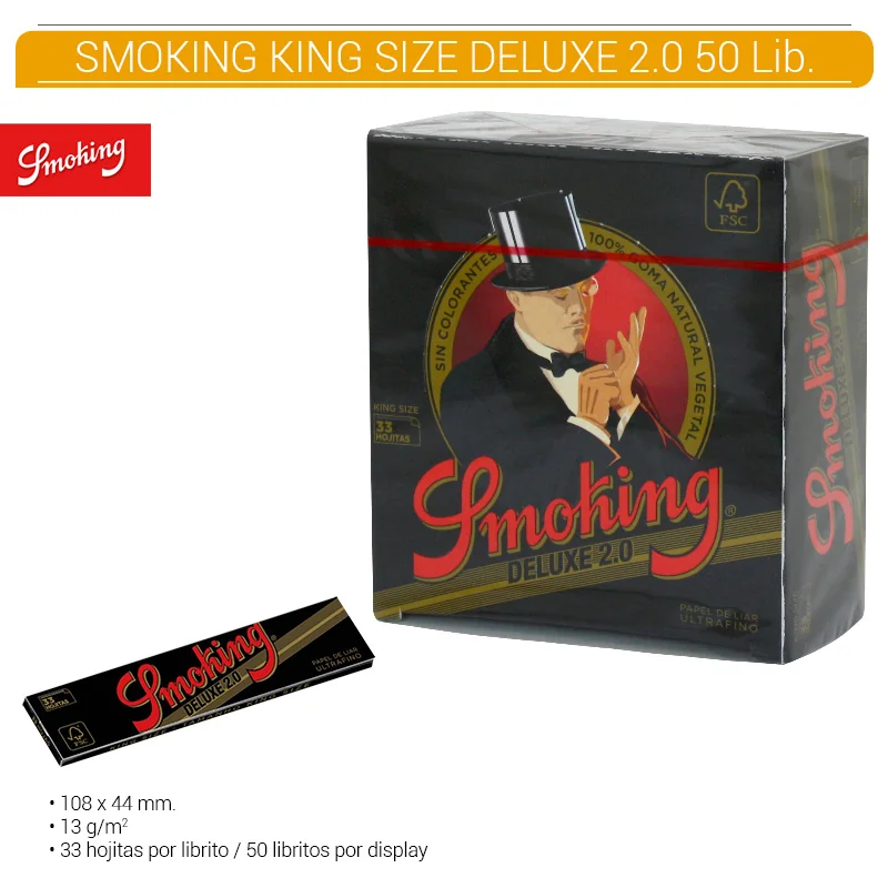 SMOGEPA00030_main-20260208054546648-5372 SMOKING KING SIZE DELUXE 2.0 50 Lib. - Imagen 1