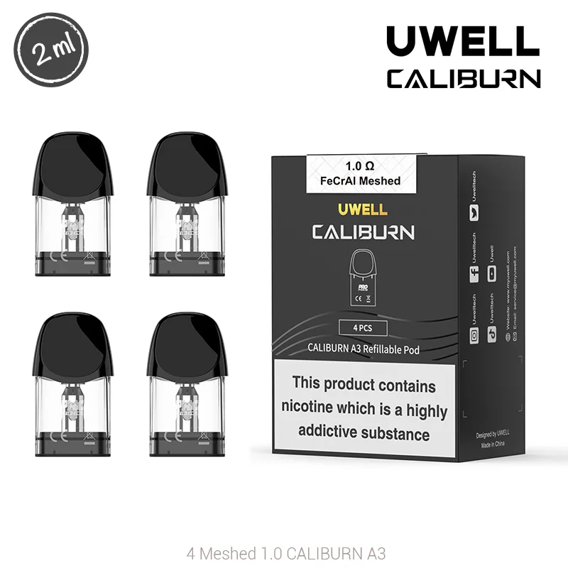 UWEGEVA00001_main-20260207215025198-1878 UWELL CALIBURN POD REPLACEMENT 1.0 Ohm 4 Uds. - Imagen 1