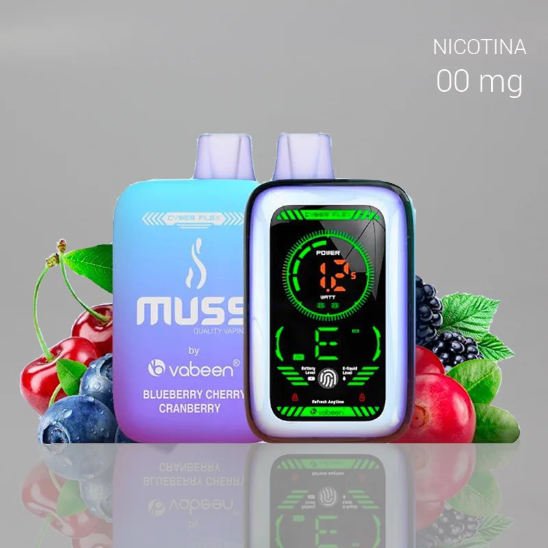VABGEVA00006_main-20260207215229054-2335 MUSS VAP CYBERFLEX BLUEBERRY CHERRY CRANBERRY ZERO DL-5 25000 PUFF 00mg 18 ml 1 Ud. - Imagen 1