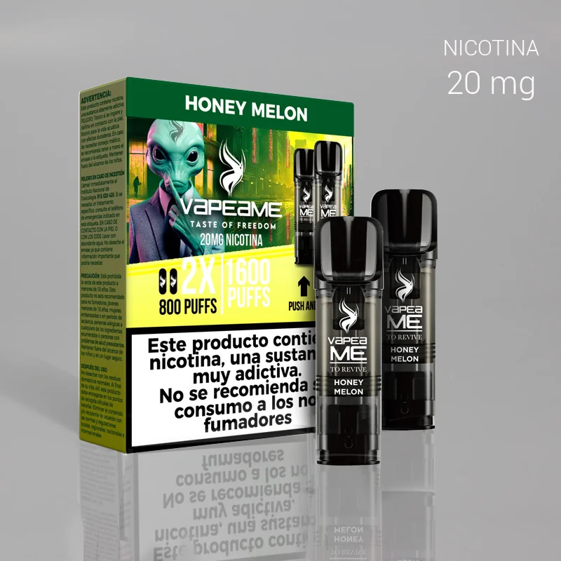 VAPGEVA00040_main-20260208060536506-5221 VAPEAME SET 2 RECARGAS 800C+800C HONEY MELON 20mg. 1 Ud. - Imagen 1