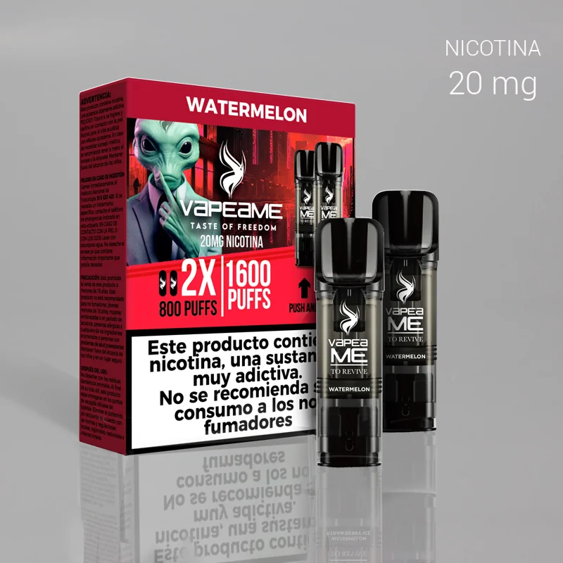 VAPGEVA00045_main-20260208060639887-1124 VAPEAME SET 2 RECARGAS 800C+800C WATERMELON 20mg. 1 Ud. - Imagen 1
