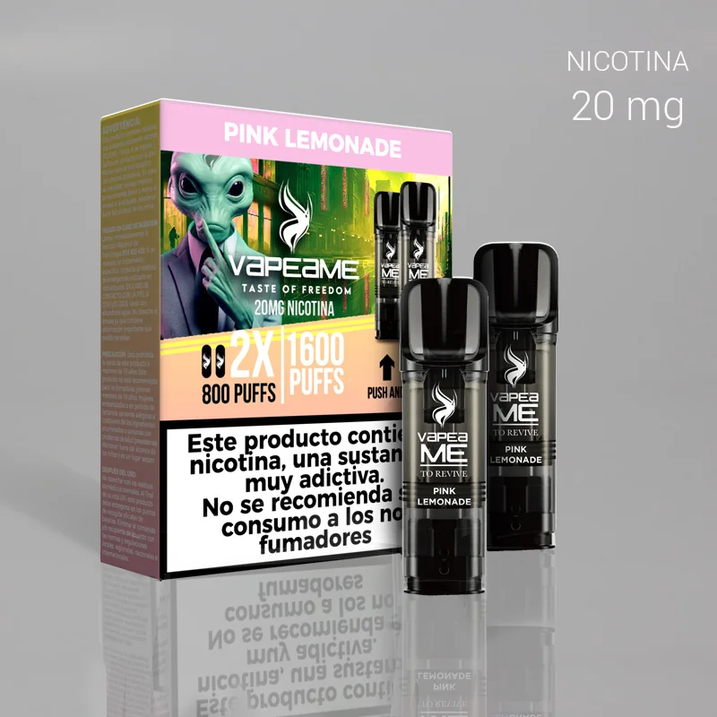 VAPGEVA00052_main-20260208060810975-2848 VAPEAME SET 2 RECARGAS 800C+800C PINK LEMONADE 20mg. 1 Ud. - Imagen 1