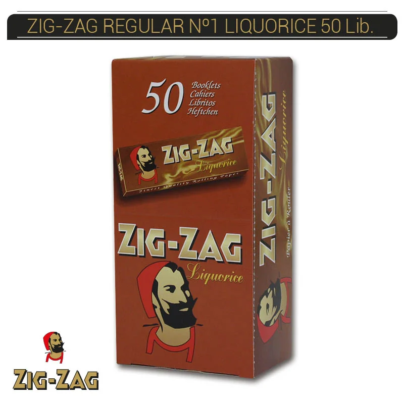ZIGGEPA00005_main-20260208061545569-6552 ZIG-ZAG REGULAR Nº1 LIQUORICE 50 Lib. - Imagen 1