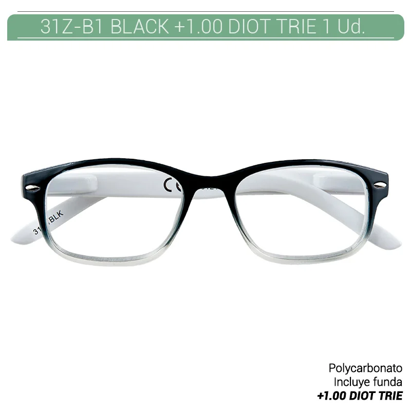ZIP10OP00006_main-20260208061754564-1237 ZIPPO BLACK READING GLASSES +1.00 DIOT TRIE 1 Ud. 31Z-B1-BLK100 2004862 - Imagen 1
