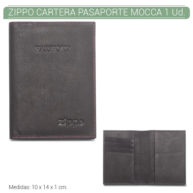 ZIP70CA00001_main-20260207220236895-7351 ZIPPO CARTERA PASAPORTE MOCCA 1 Ud. 2005418 - Imagen 1